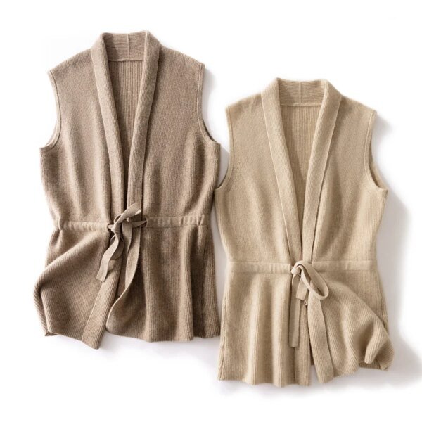 Cardigan en laine sans manches – Image 2