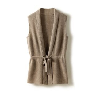 Cardigan en laine sans manches