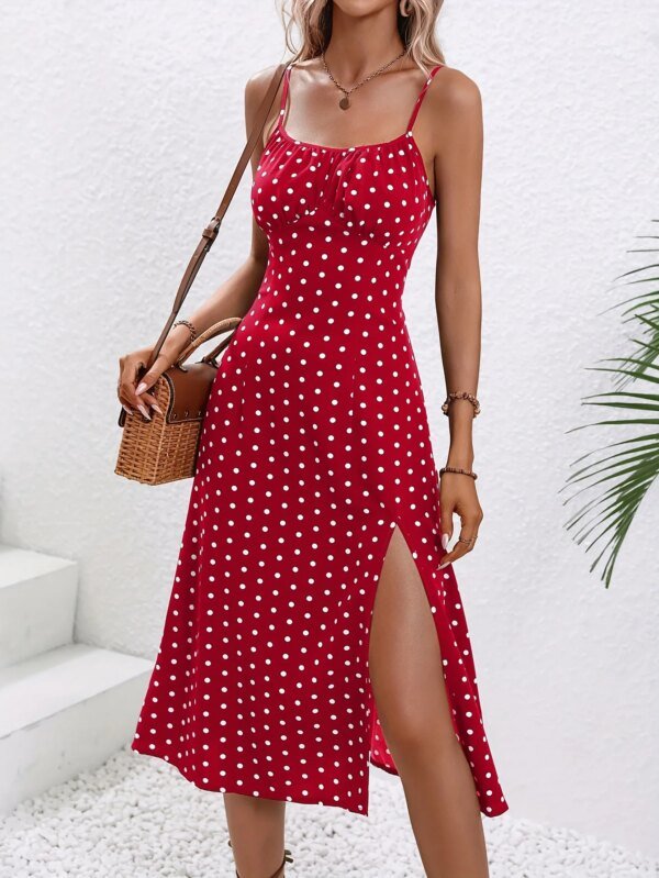 Robe imprimé Floral ou pois blanc – Image 6