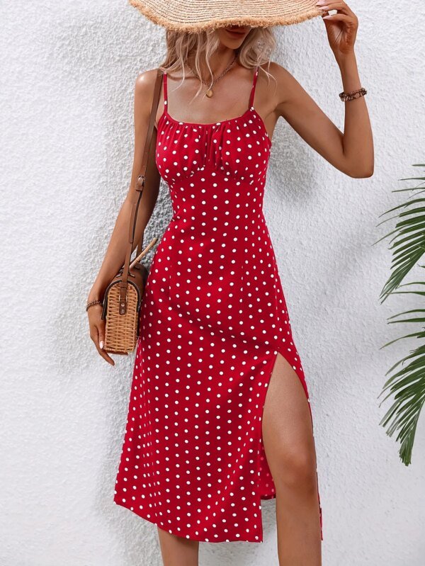 Robe imprimé Floral ou pois blanc – Image 5