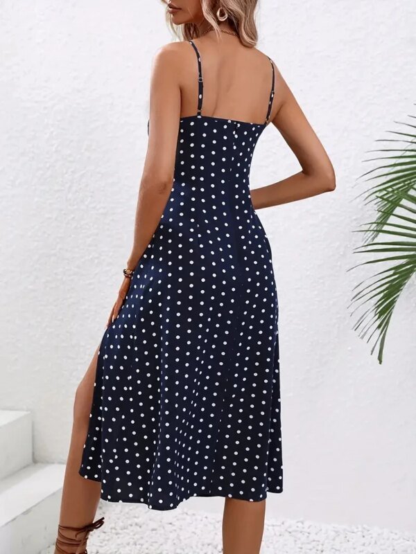Robe imprimé Floral ou pois blanc – Image 4