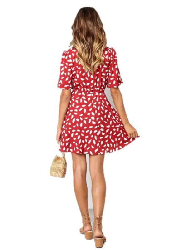 Robe imprimé avec bouton – Image 6