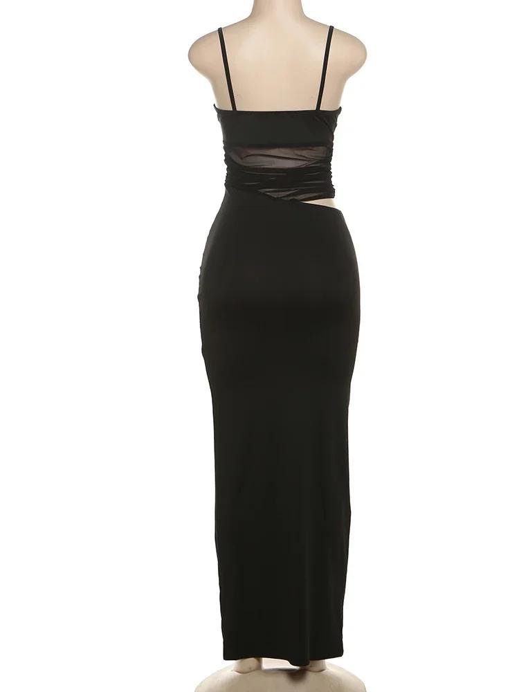 Nibber Maille Patchwork Robe Femmes Sexy Dos Nu Creux Sans Manches 2025 Tendance D'Ă©tĂ© Skinny Stretch ĂlĂ©gant Clubwear Maxi Moulante Nibber Maille Patchwork Robe Femmes Sexy Dos Nu Creux Sans Manches 2025 Tendance D'Ă©tĂ© Skinny Stretch ĂlĂ©gant Clubwear Maxi Moulante