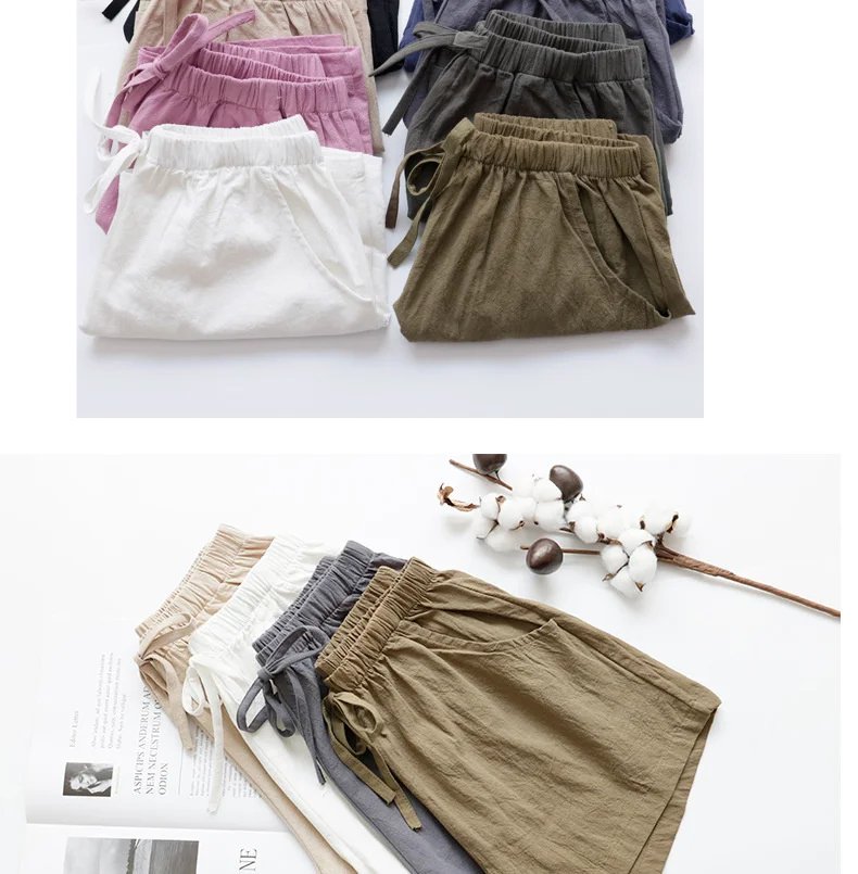 Short d'été en lin