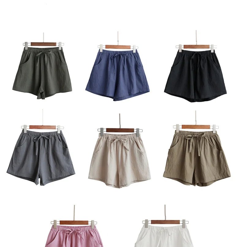 Short d'été en lin