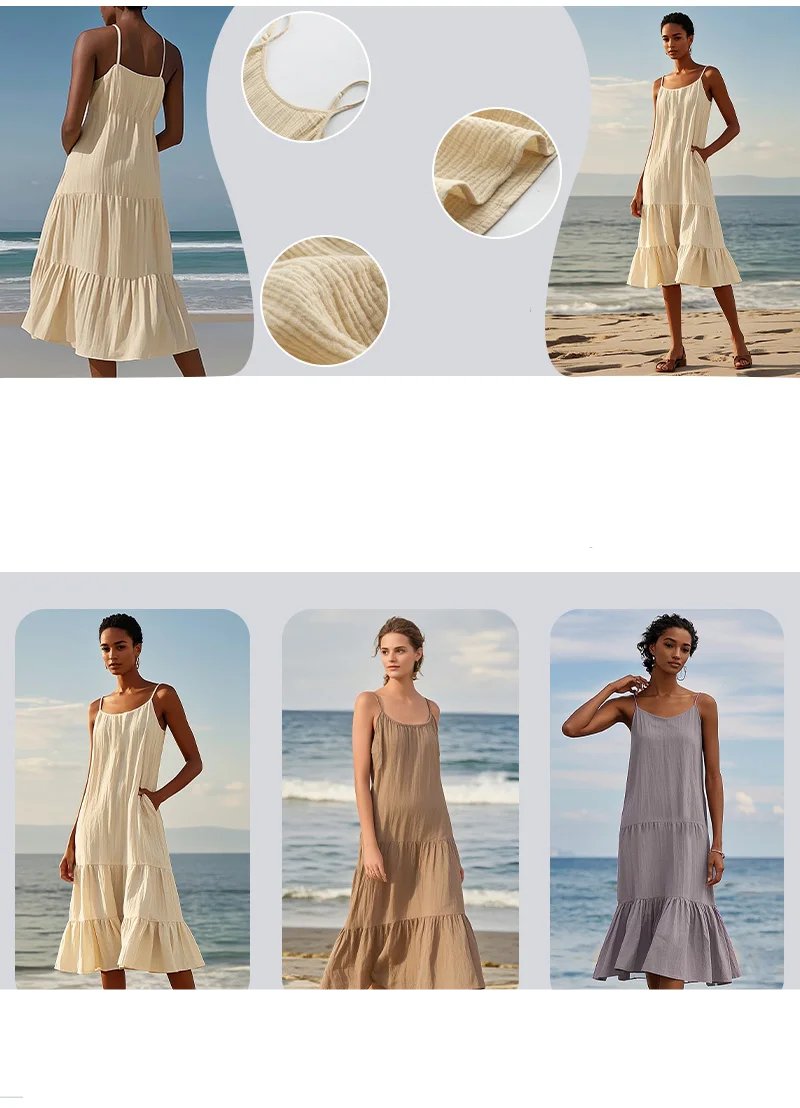 Robe longue 100% coton