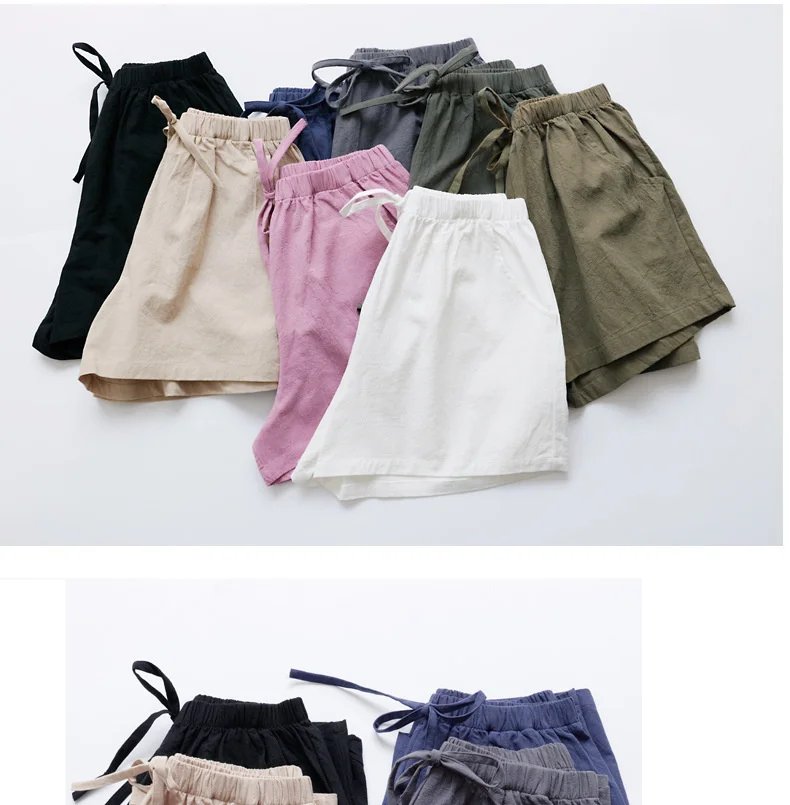 Short d'été en lin