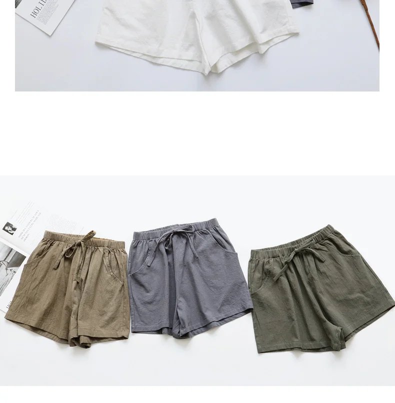 Short d'été en lin