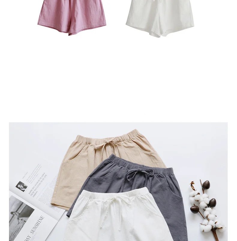 Short d'été en lin