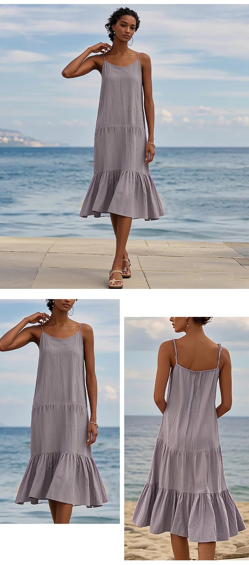 Robe longue 100% coton