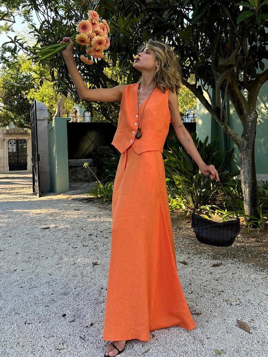 Bronladies's Chic GlaSkirt-Ensemble 2 pièces pour femmes, haut en fibre, à la mode, tenue de bureau, été, nouveau