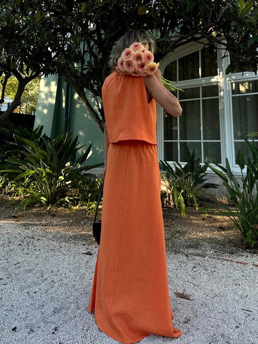 Bronladies's Chic GlaSkirt-Ensemble 2 pièces pour femmes, haut en fibre, à la mode, tenue de bureau, été, nouveau