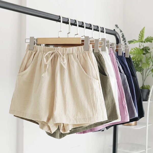 Short d'été en lin