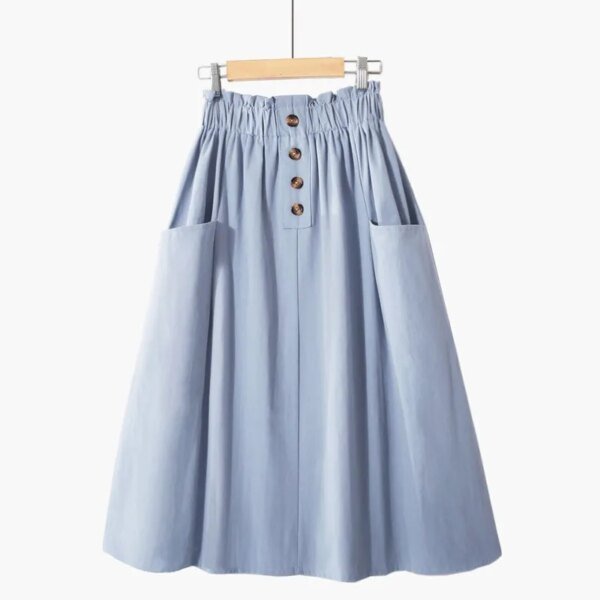 Jupe trapèze taille haute