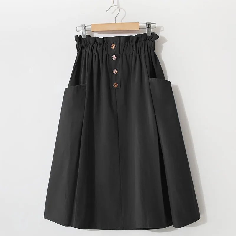 Jupe trapèze taille haute