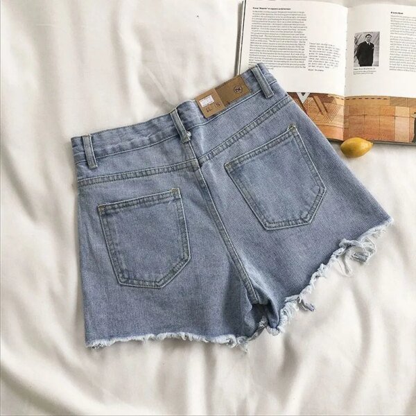 Short en jean déchiré taille haute – Image 6