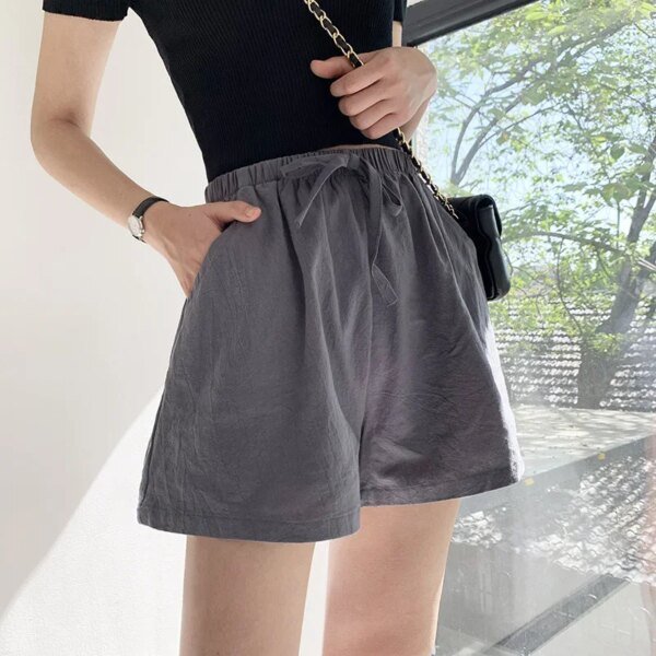 Short en lin et coton – Image 4
