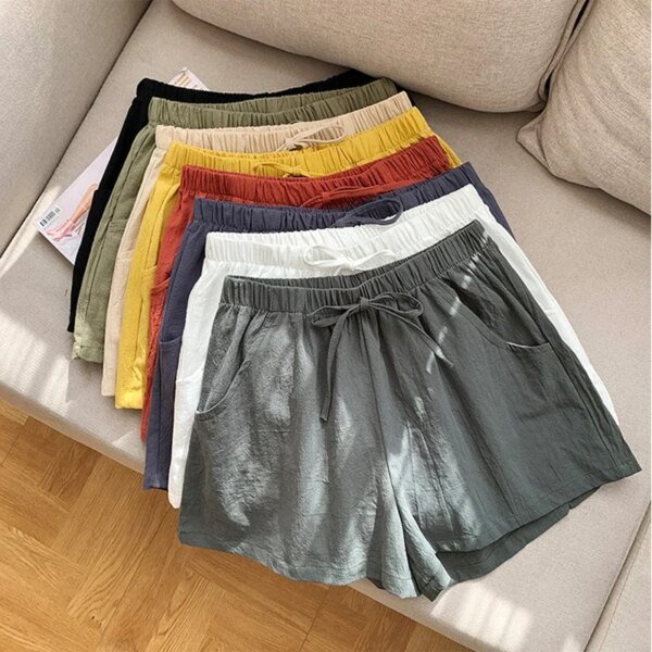 Short en lin et coton – Image 2