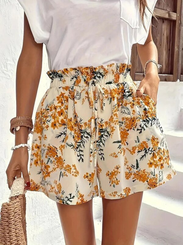 Short d'été imprimé Floral
