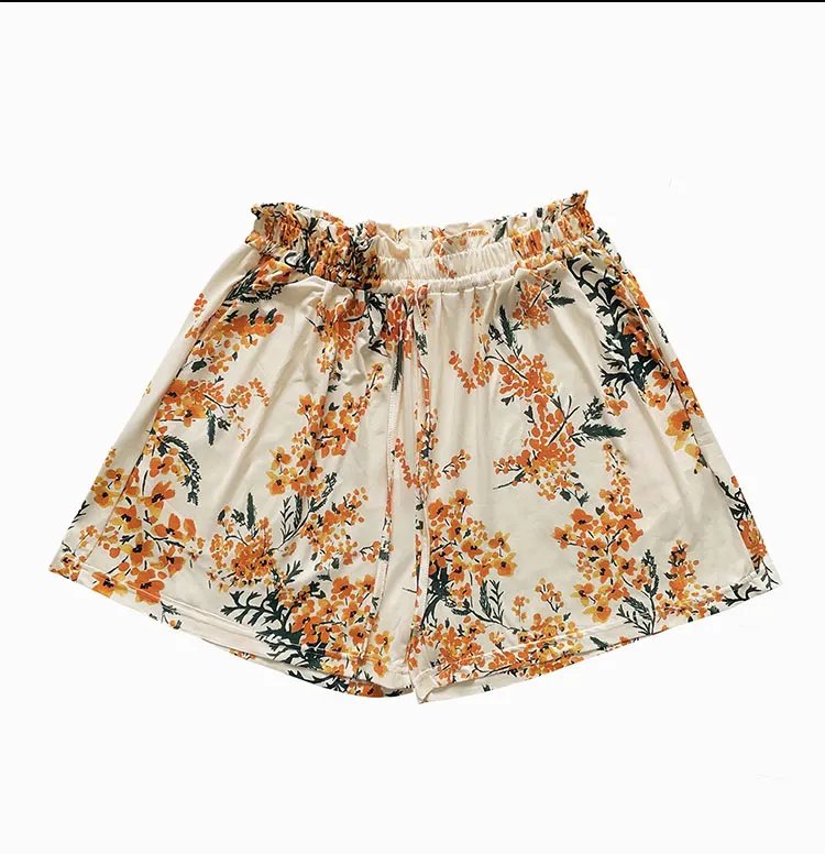 Short d'été imprimé Floral