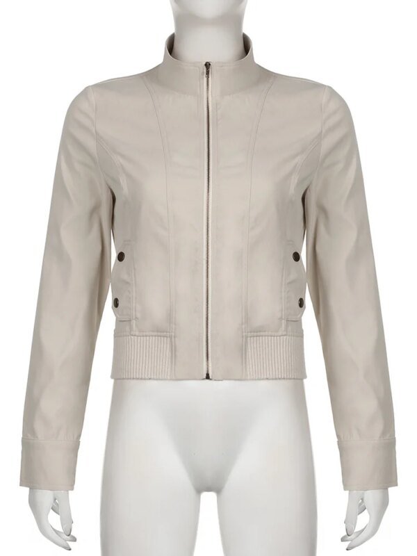 Veste blanc gris légère – Image 3