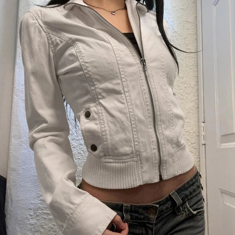 Veste blanc gris légère