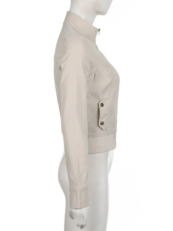 Veste blanc gris légère – Image 4