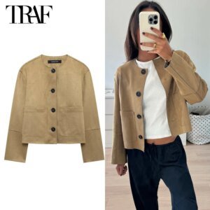 Veste légère en daim