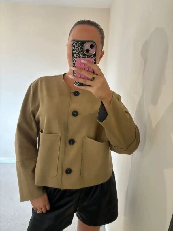 Veste légère en daim – Image 2
