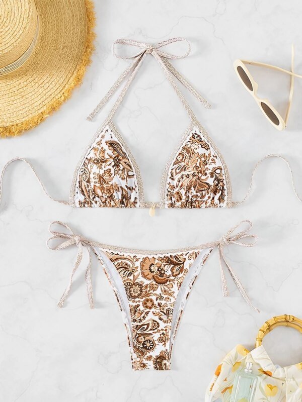 Maillot de bain triangle deux pièces Bikini – Image 4