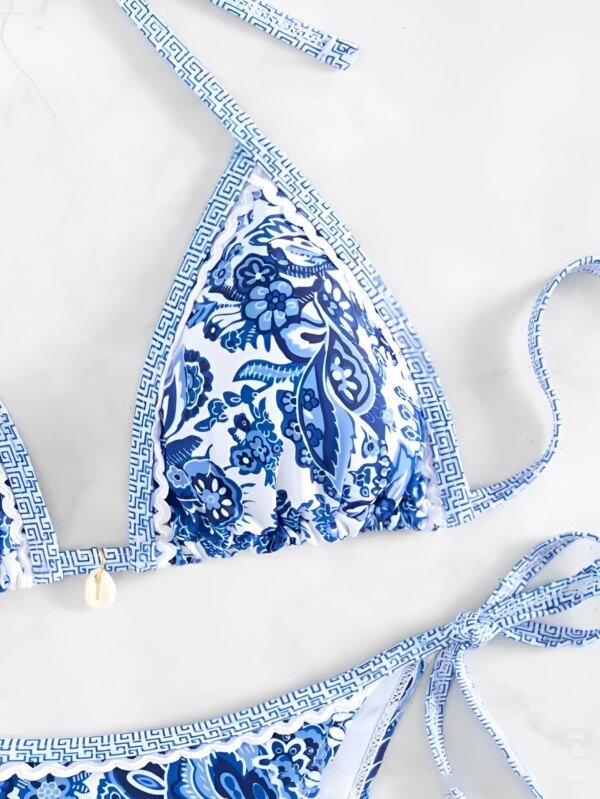 Maillot de bain triangle deux pièces Bikini – Image 3
