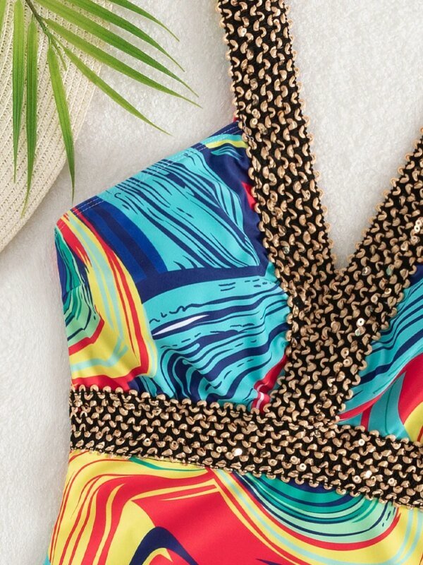 Maillot de bain imprimé une pièce – Image 4