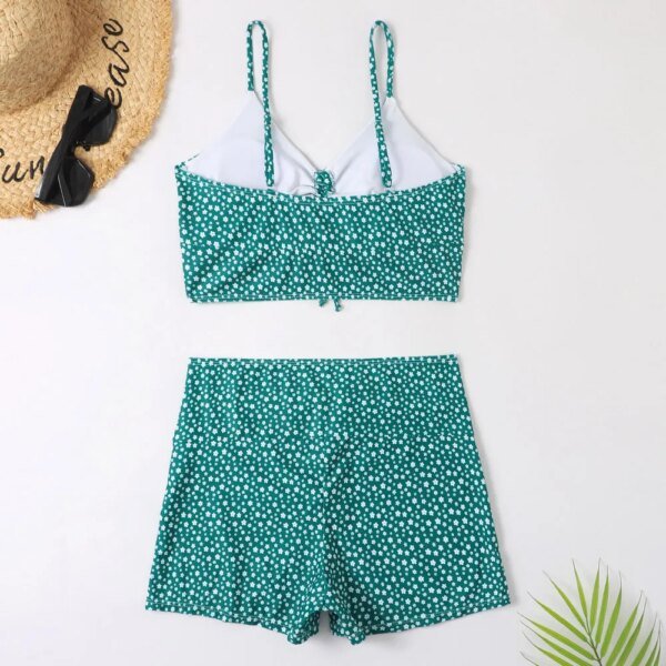 Maillot de bain imprimé floral, taille haute – Image 5