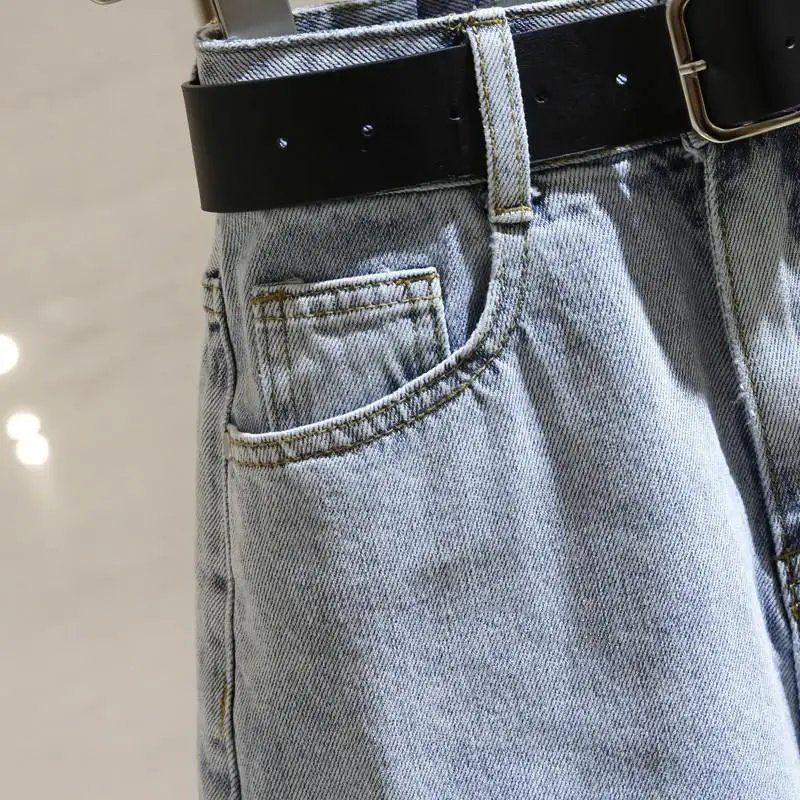 Short en Denim taille haute