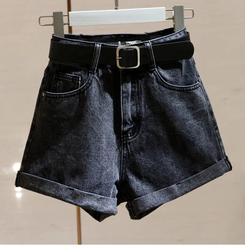 Short en Denim taille haute