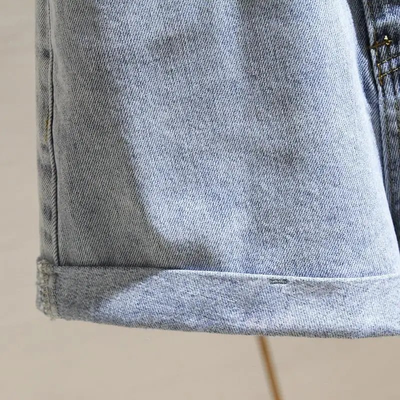 Short en Denim taille haute