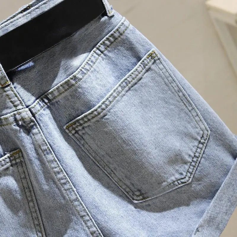 Short en Denim taille haute