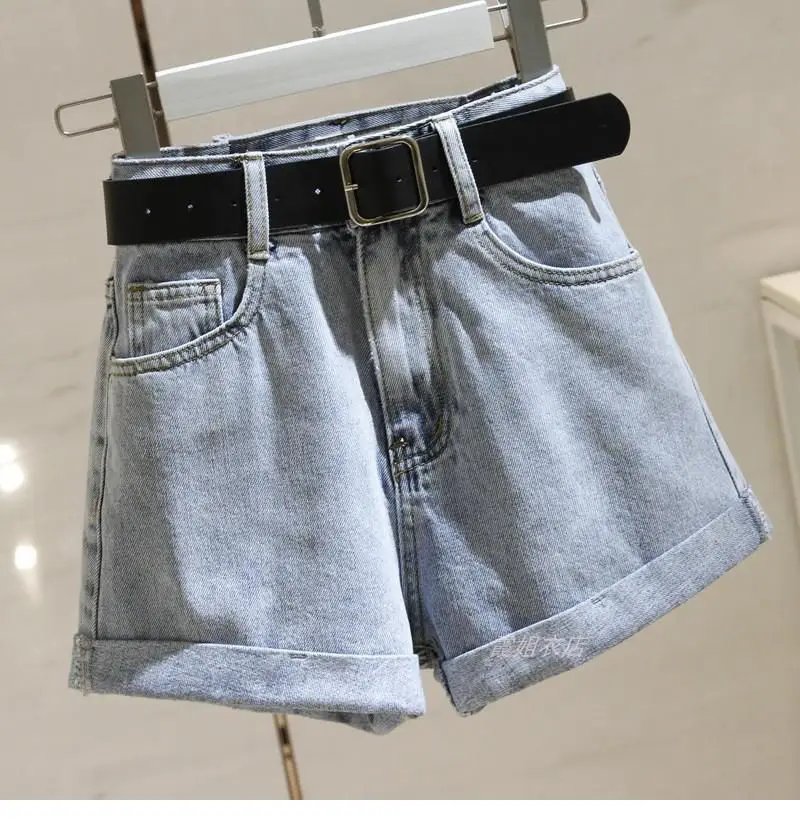 Short en Denim taille haute