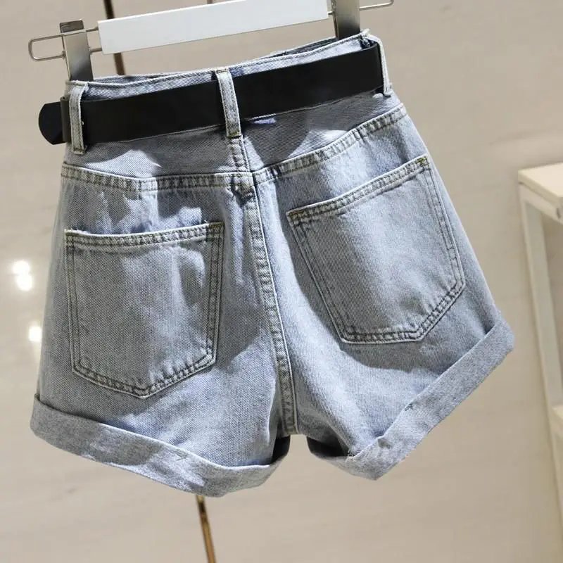 Short en Denim taille haute