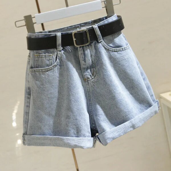 Short en Denim taille haute – Image 3