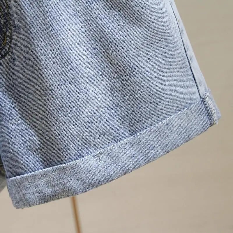 Short en Denim taille haute