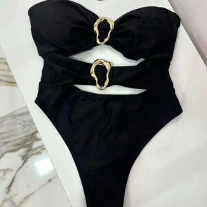 Maillot de bain une pièce avec anneaux