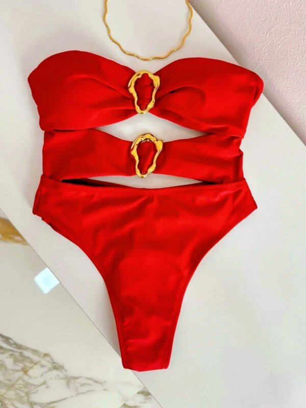 Maillot de bain une pièce avec anneaux – Image 4