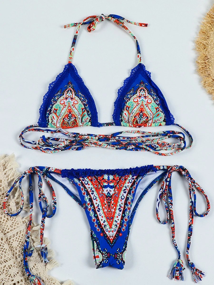 Maillot de bain Bikini ensembles imprimé divers