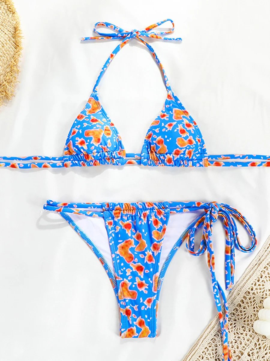 Maillot de bain Bikini ensembles imprimé divers