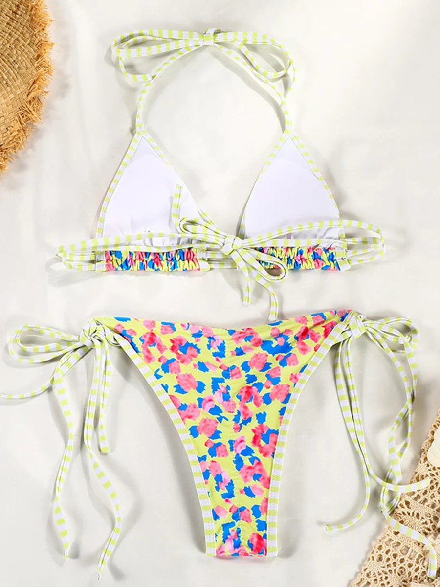Maillot de bain Bikini ensembles imprimé divers