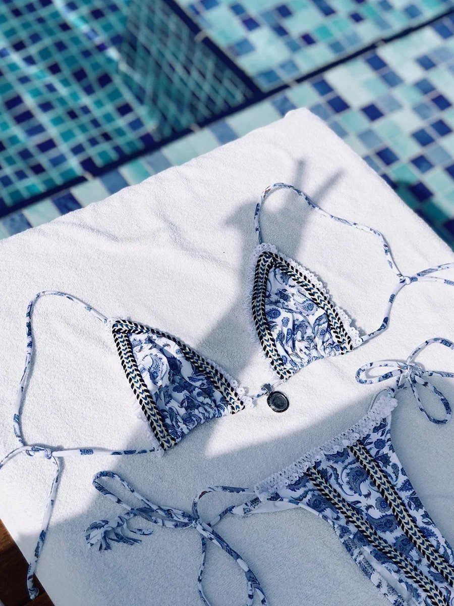 Maillot de bain Bikini ensembles imprimé divers