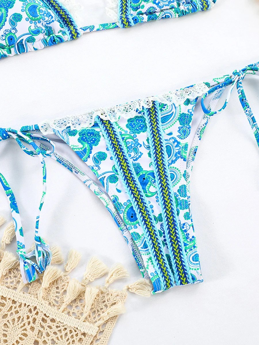 Maillot de bain Bikini ensembles imprimé divers