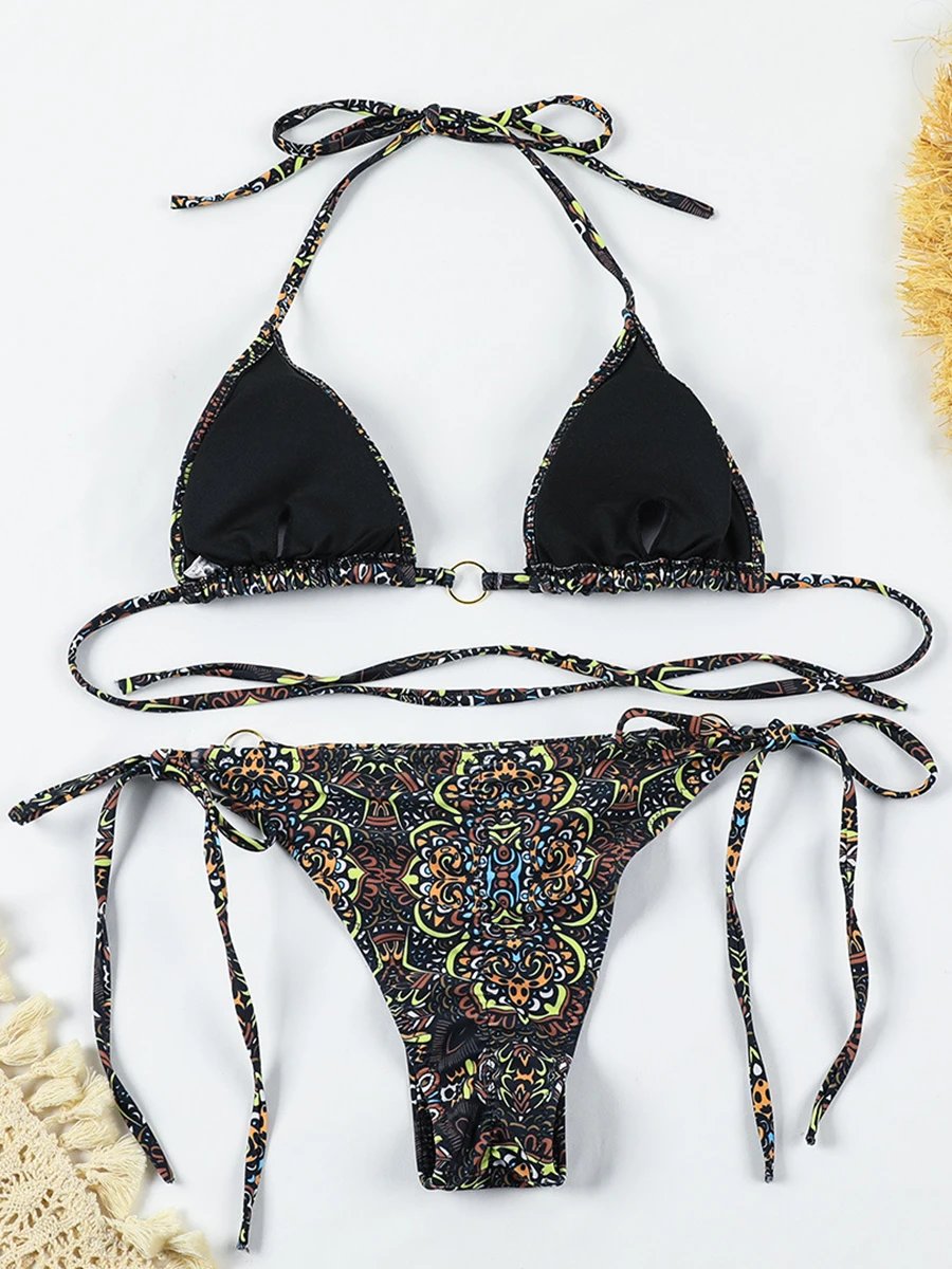 Maillot de bain Bikini ensembles imprimé divers