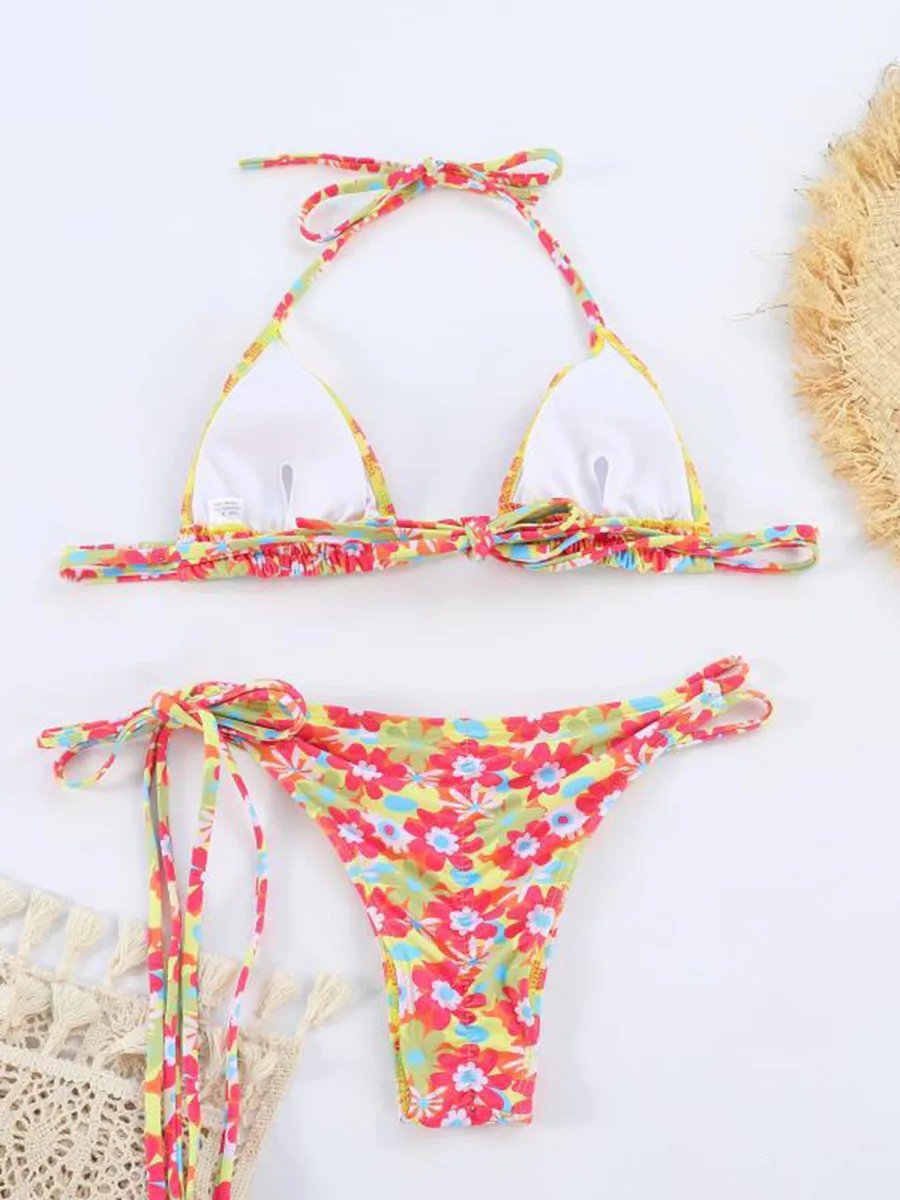 Maillot de bain Bikini ensembles imprimé divers